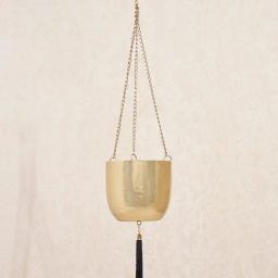Westside Home Gold Etched Hanging Planter-45