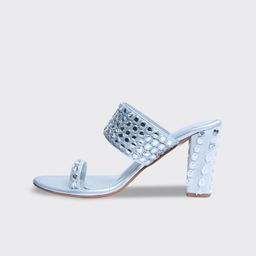 GLAM STORY Embellished Ethnic Block Sandals with Tassels-3