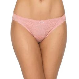 Wacoal Belle Low Waist Medium Coverage Solid Bikini Panty - Peach-picture-9