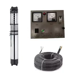 MAHINDRA 2 HP 15 Stage Single Phase Borewell Submersible Pump with 60 m Sub Cable and Control Panel-image-5