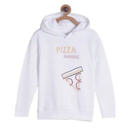 Tales & Stories Kids  White Embroidered  Hoodie-image-45