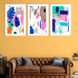 999store Multicolor Colorful Shapes Wall Painting-10