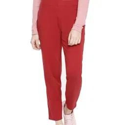 Dollar Missy Parry Red Regular Fit Cigarette Trousers-picture-18