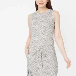 Sweet Dreams Grey Printed Night Dress-picture-25