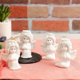 Tayhaa White Ceramic Showpiece - Set of 2-image-29