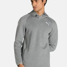 Puma Evostripe Grey Full Sleeves Hooded Sweatshirt-picture-20