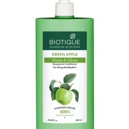 Biotique Green Apple Shine & Gloss Shampoo with Conditioner - 650 ml-10