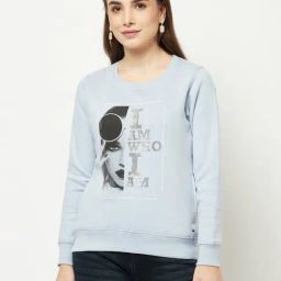 Crimsoune Club Blue Printed Sweatshirt-image-79