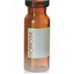 Borosil 2 ml Crimp Amber Silicone Vial & Cap Kits VC02A111ASC022 (Pack of 100) image 1