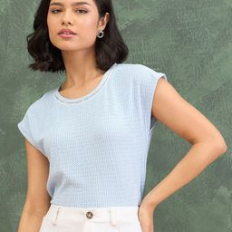 Iconic Women Extended Sleeves Pure Cotton T-shirt-image-34