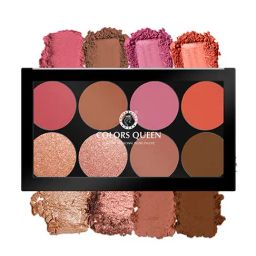Colors Queen Ultra Professional Shimmer Blush and Highlighter Palette 02 Multi Colors - 20 gm-picture-9