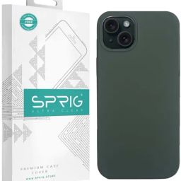 Sprig Liquid Silicone Back Cover for Apple iPhone 15 Plus (Green)-image-81