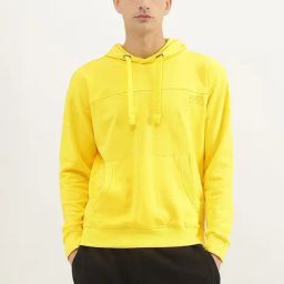 United Colors of Benetton Yellow Boxy fit Solid Sweatshirts-picture-33