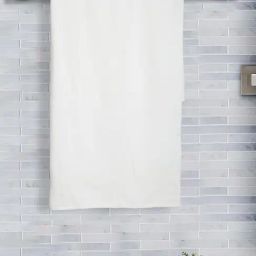 Fabindia Sancha White Cotton Woven Towel-image-41