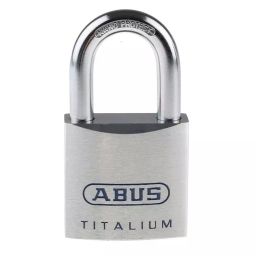 ABUS Key Weatherproof Titanium Weatherproof Padlock Keyed Alike 9.5 mm Shackle 50 mm Body, 80TI/50 KA8011-image-58