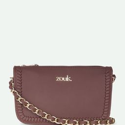 ZOUK Printed Structured Sling Bag-17