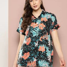 Qurvii Black Printed Shirt-image-59