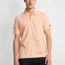 arrow sport Arrow Sports Orange Regular Fit Printed Polo T-Shirt-picture-42