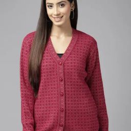 Cayman Red Knitted Cardigan-image-41