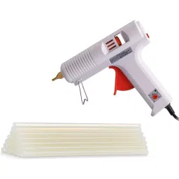CRAFTYGUN 150 W Trigger Feed Hot Melt Glue Gun White with 20 Stick, FD-150 W-picture-40