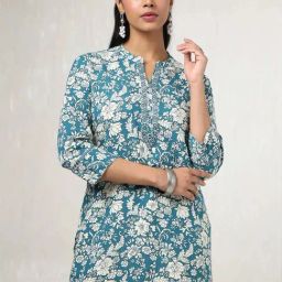Soch Blue Floral Print Tunic-picture-27