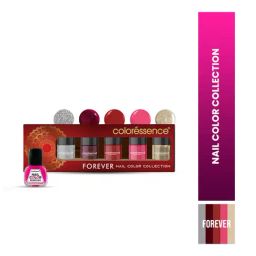 Coloressence Nail Paint Kit with Free Nail Paint Remover Forever - Pack of 5-image-8