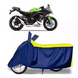 Auto Pearl Bike Cover for Kawasaki Ninja 300 BS6 (Yellow & Blue)-image-74