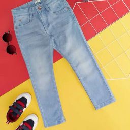 Pantaloons Junior Blue Slim Fit Jeans-image-25