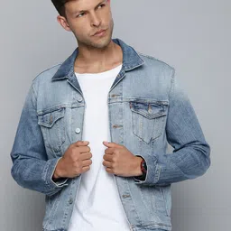 Levis Solid Long Sleeves Denim Jacket-12