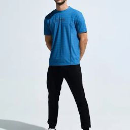 Domin8 Blue Regular Fit T-Shirt-image-60