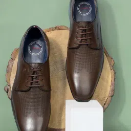 Bata Men's Brown Derby Shoes-picture-30