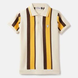 Blue Giraffe Boys Multi Pure Cotton Stripes T-Shirt-42