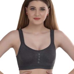 AROUSY Grey Cotton Beginner's Bra-image-63