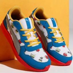 Puma Kids Scooby V1 Blue & White Casual Sneakers-image-78