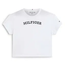 Tommy Hilfiger Kids White Logo Regular Fit T-Shirt-picture-43