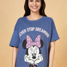 Dreamz by Pantaloons Blue Cotton Printed T-Shirt-picture-24