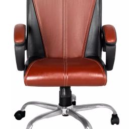 High Living Pluto Brown+Black Medium Back Office Chair-image-96