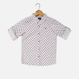 Allen Solly Junior White Floral Print Shirt-picture-26