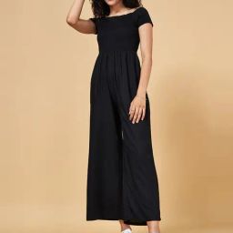 YU by Pantaloons Black Off Shoulder Jumpsuit-picture-40