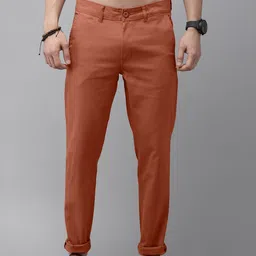Roadster Men Brown Tapered Fit Trousers-image-13