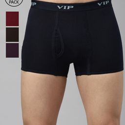 VIP Pack-4 Men Assorted Pure Cotton Trunks PUNCHPO4_80-picture-19