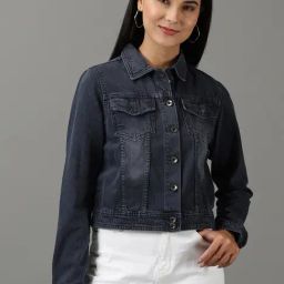 SHOWOFF Blue Regular Fit Denim Jacket-26