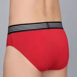 Mast & Harbour Pack of 2 Ultra-Soft & Breathable Basic -BriefMnH_001_BRF_RD/GB/_2PC image 3
