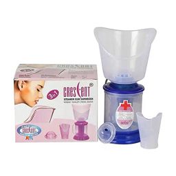 Crescent 3 in 1 Facial Steamer for face, Steamer Vaporizer for Cold & Cough, Facial Sauna (Blue)-32