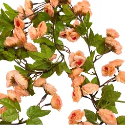 TIED RIBBONS Set of 2 Artificial Rose Vine Creeper Flower Garland-5