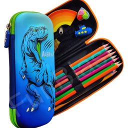 FunBlast Dinosaur Theme Pencil Pouch  Multicolour-picture-2