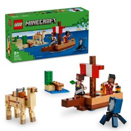 LEGO Minecraft The Pirate Ship Voyage Boat Playset 166 Pieces - 21259-18