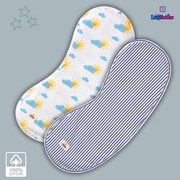LazyToddler Unisex Baby Cotton Flannel Burp Cloths (Pack of 2) - Combo 3-image-13