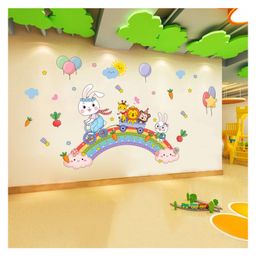 JAAMSO ROYALS Cartoon Animals DIY Lion Bear Giraffe Mural Decals Wall Sticker (60 CM x 90 CM)-image-84