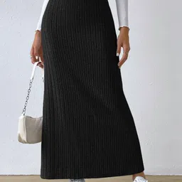 HERE&NOW Women Pencil Maxi Casual Skirt-picture-31